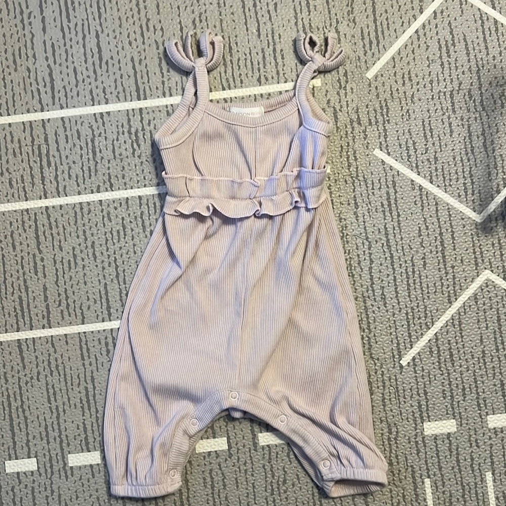 GRAYSON mini sleeveless romper- newborn